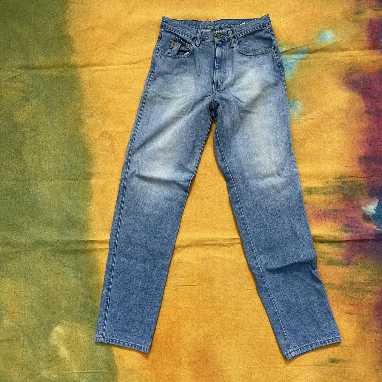 Armani Men's Blue Jeans Depop