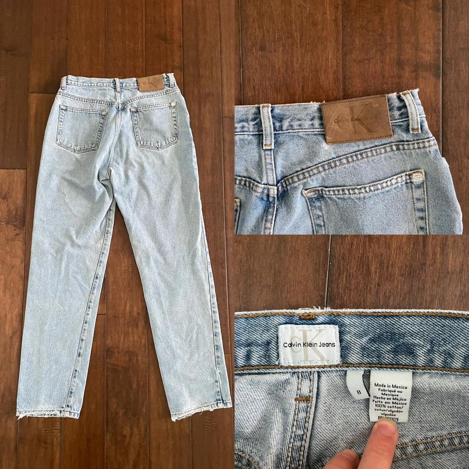 Vintage 90's y2k Calvin Klein High Waisted Denim - Depop