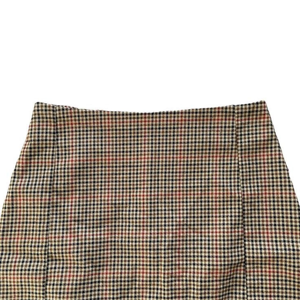 brandy melville high waisted plaid mini skirt 📓... Depop