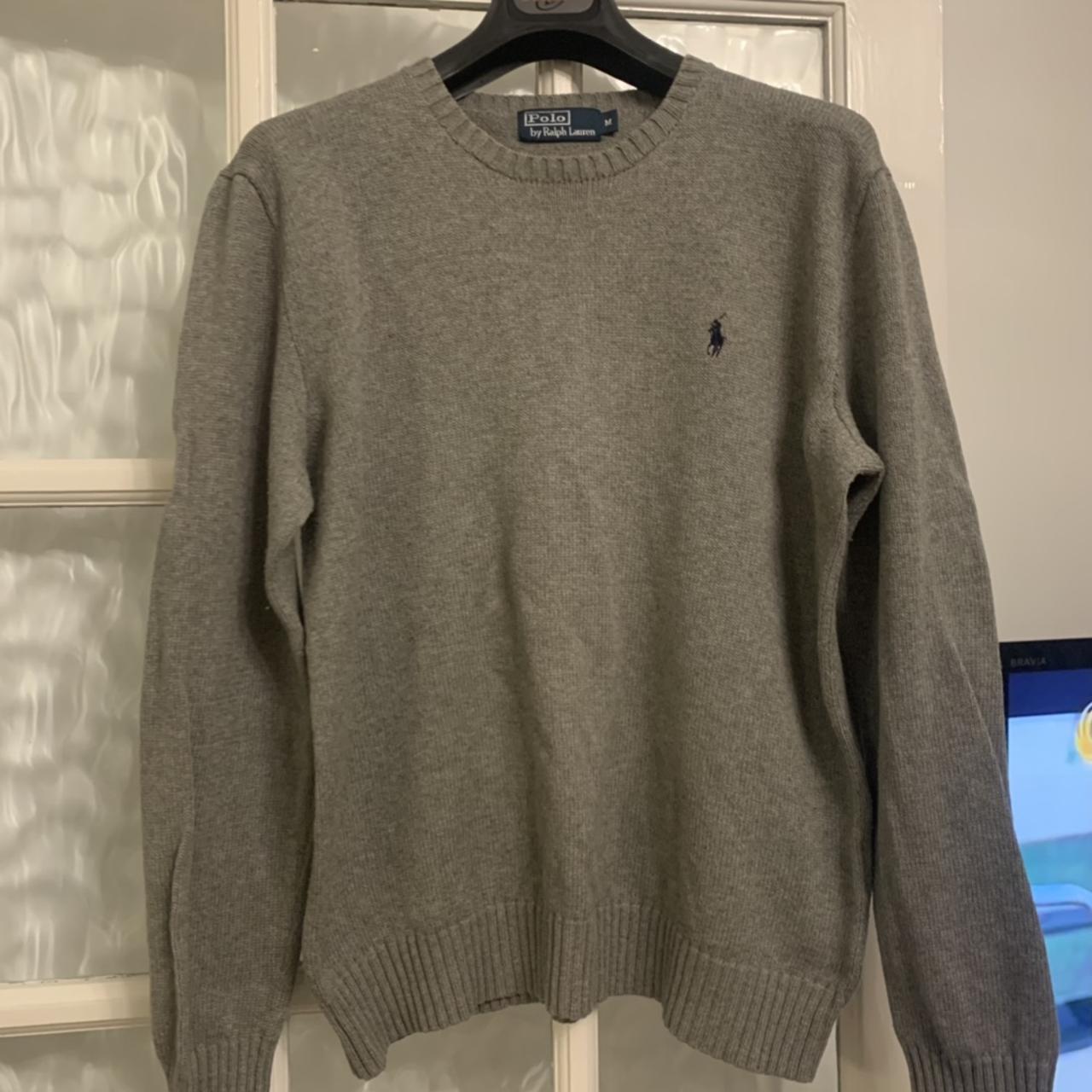 Polo Ralph Lauren Men's Grey Jumper | Depop