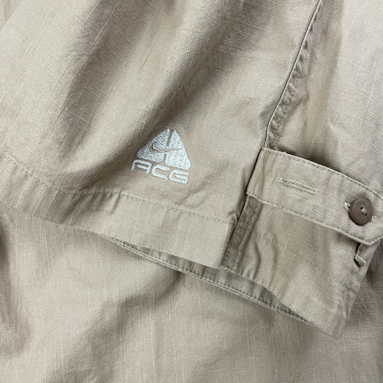 Vintage Nike acg beige cargo trousers straight leg... Depop