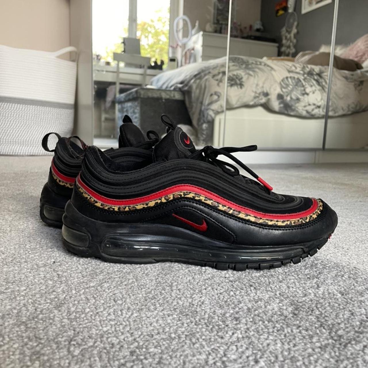 Nike air max limited edition 97 leopard and red... - Depop