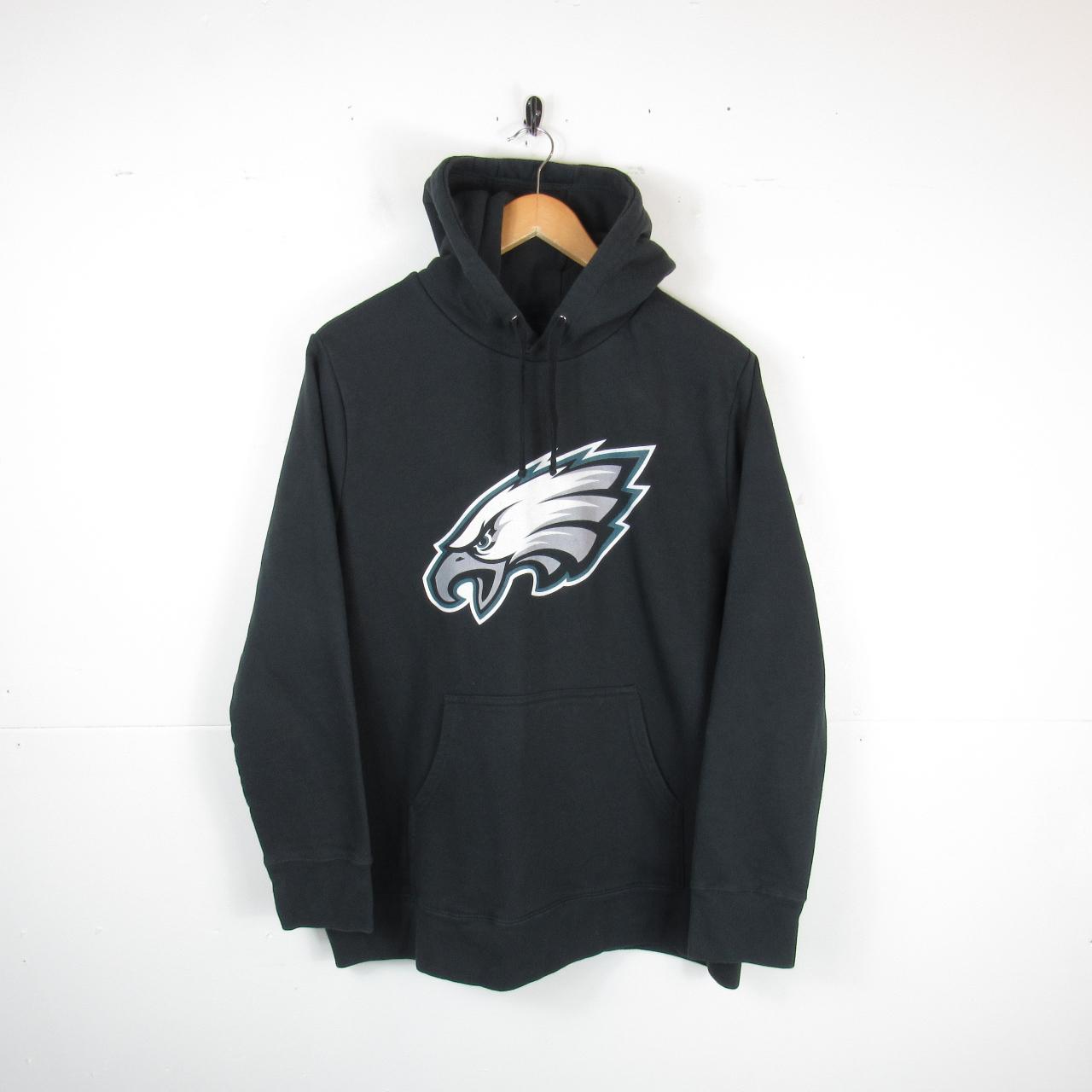 WOMENS NFL PHILADELPHIA EAGLES BLACK PULLOVER HOODIE... - Depop