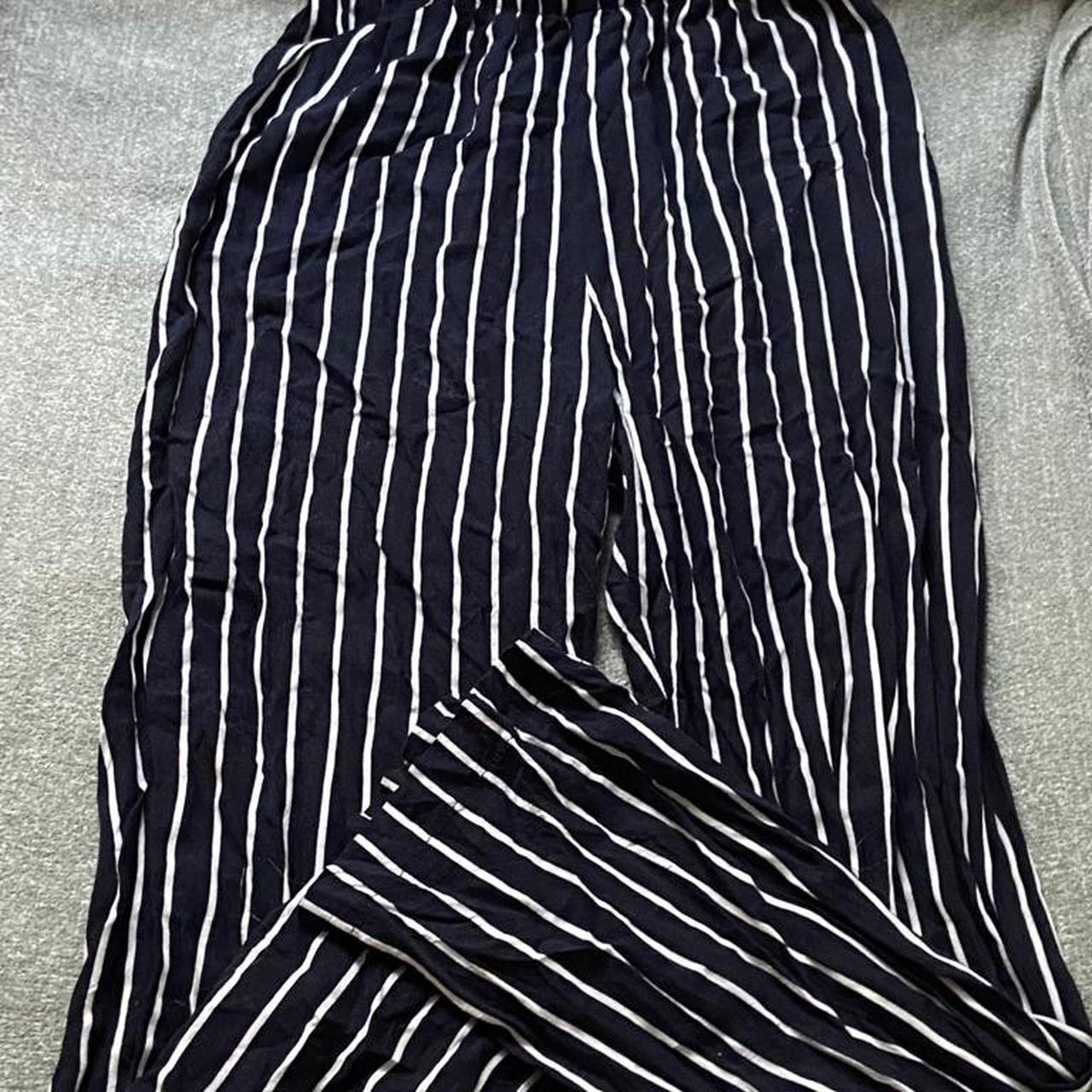 brandy melville stripped navy and white... - Depop