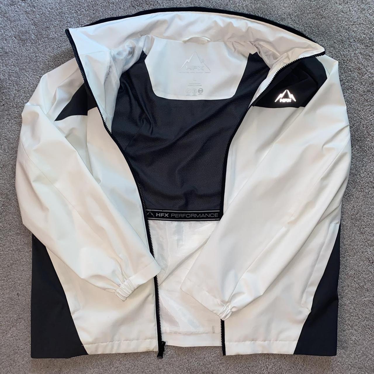 HFX Men's White and Grey Jacket (2)
