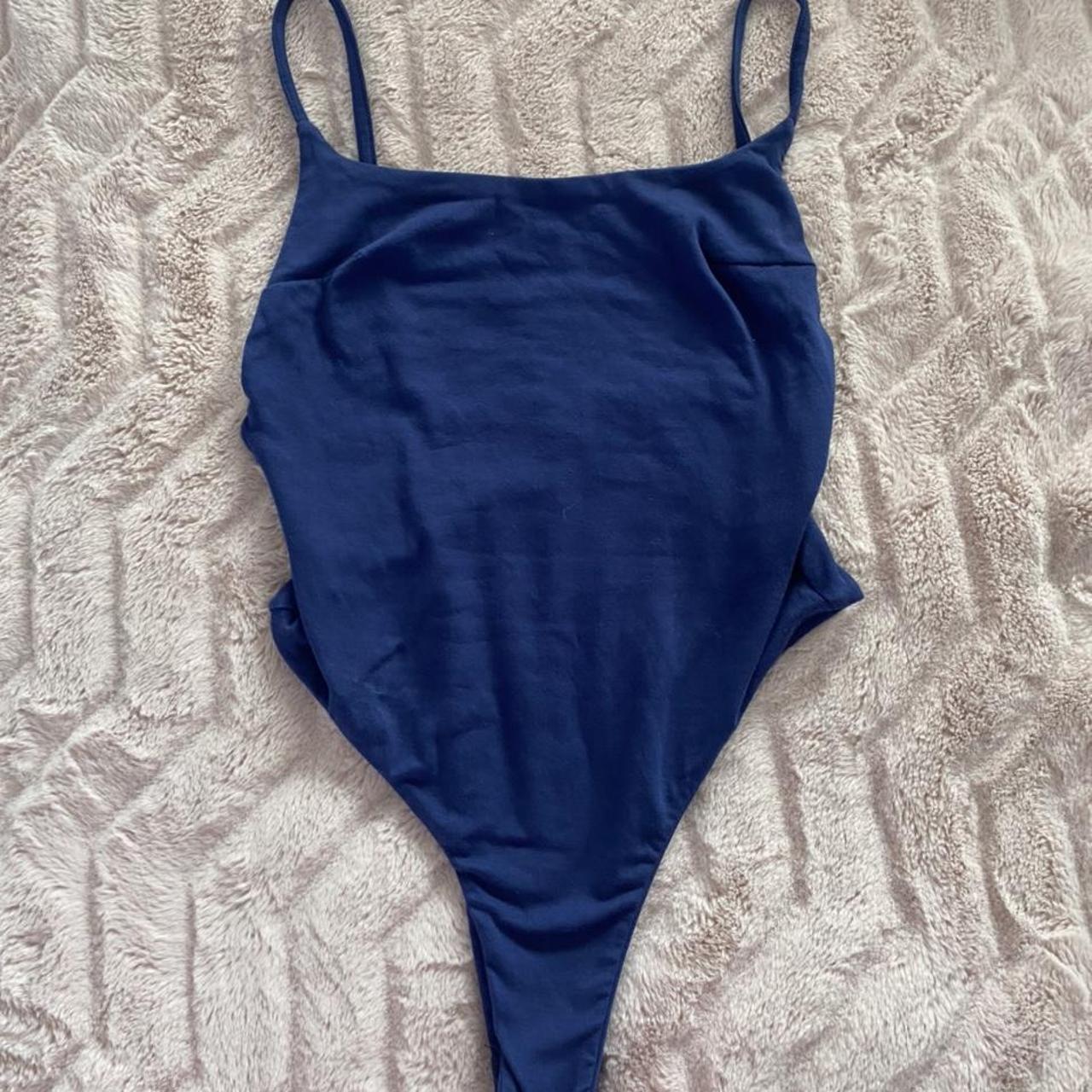 kookai navy bodysuit size: 2 (XS) brand: kookai... - Depop