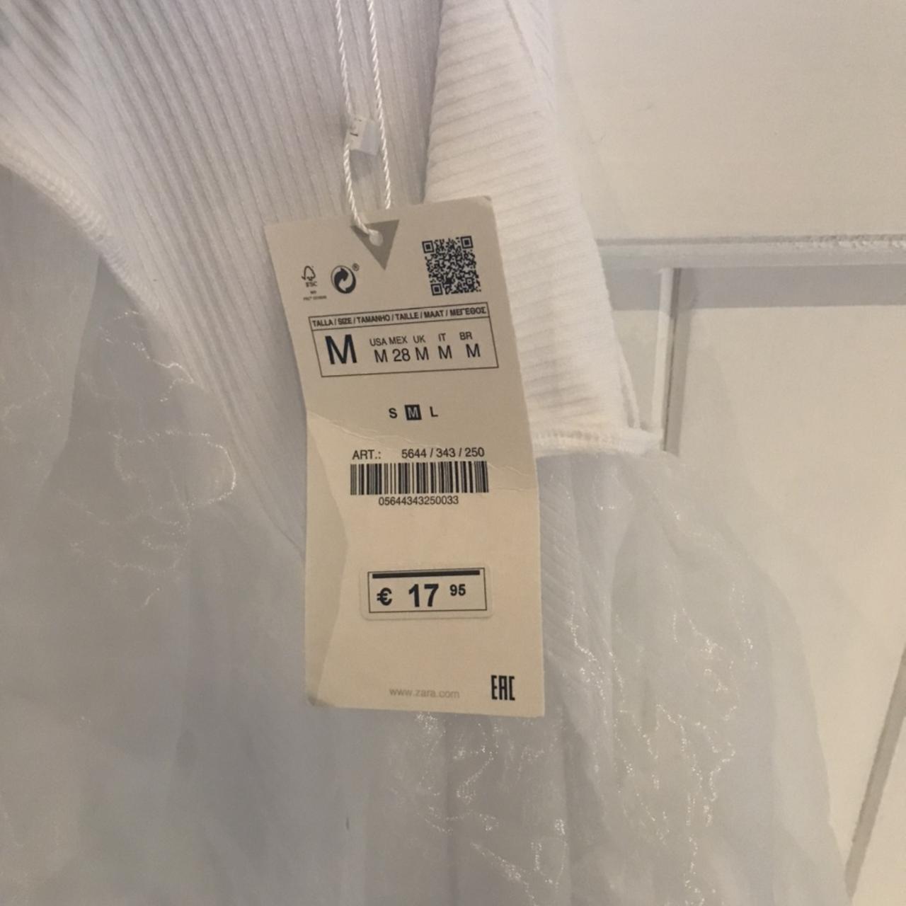 combined organza top ref! crop top with a surplice... - Depop