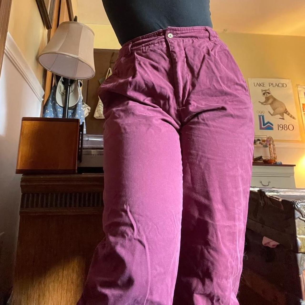 Sick White Stag pants. Burgundy! Size 6. No visible... - Depop