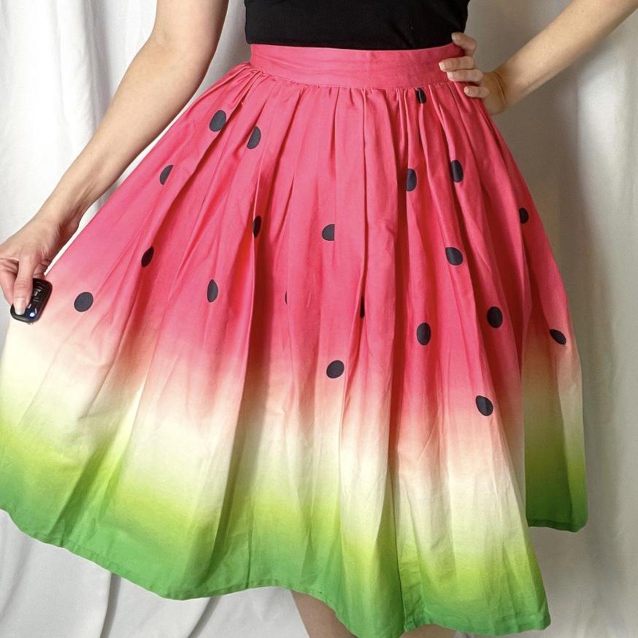 unique vintage watermelon skirt