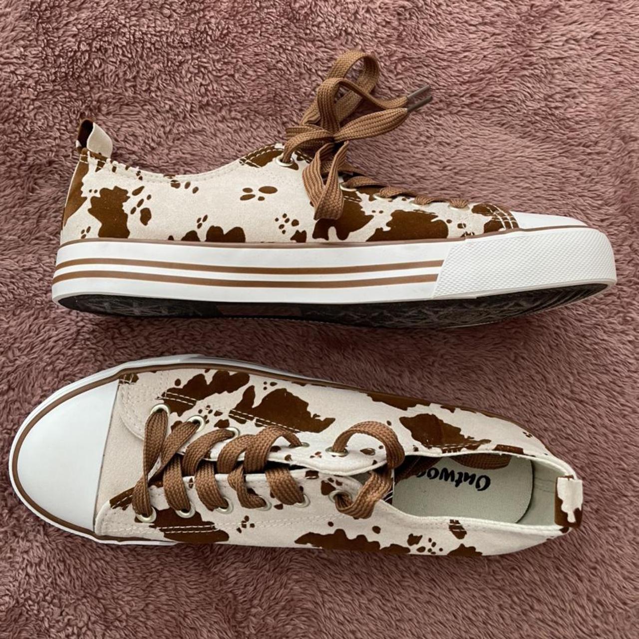 Outwoods Cow Print Women's Low Top Sneaker Depop