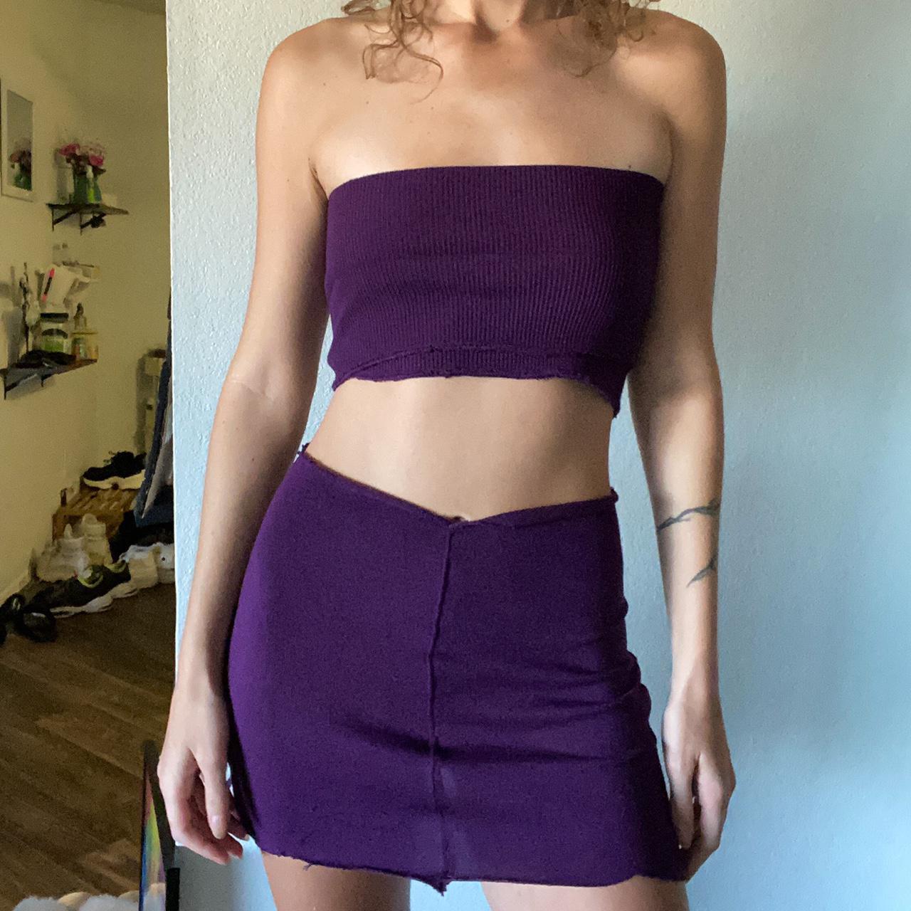 Women S Purple Crop Top Depop