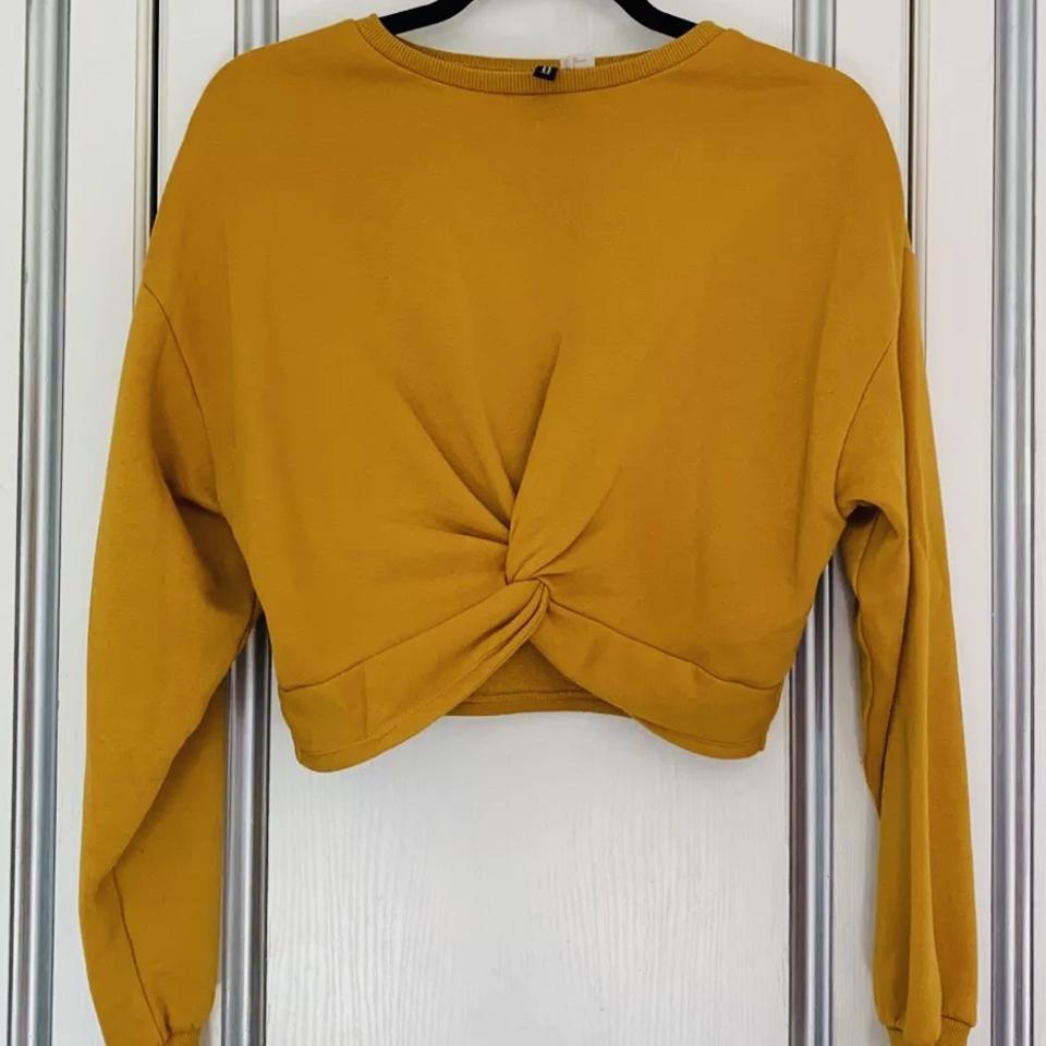 H&m twist outlet crop top