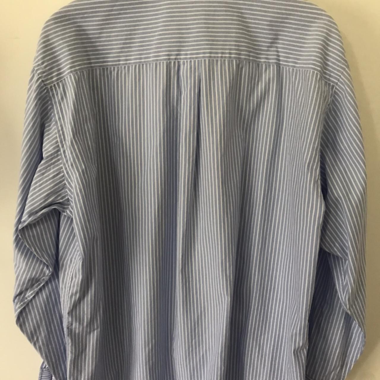 Blue Striped Gazman button-up shirt Great for... - Depop