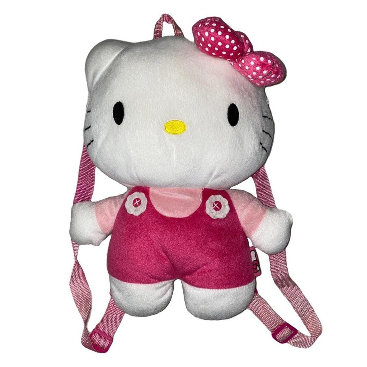 Hello kitty plush backpack. The only flaw that i see... Depop
