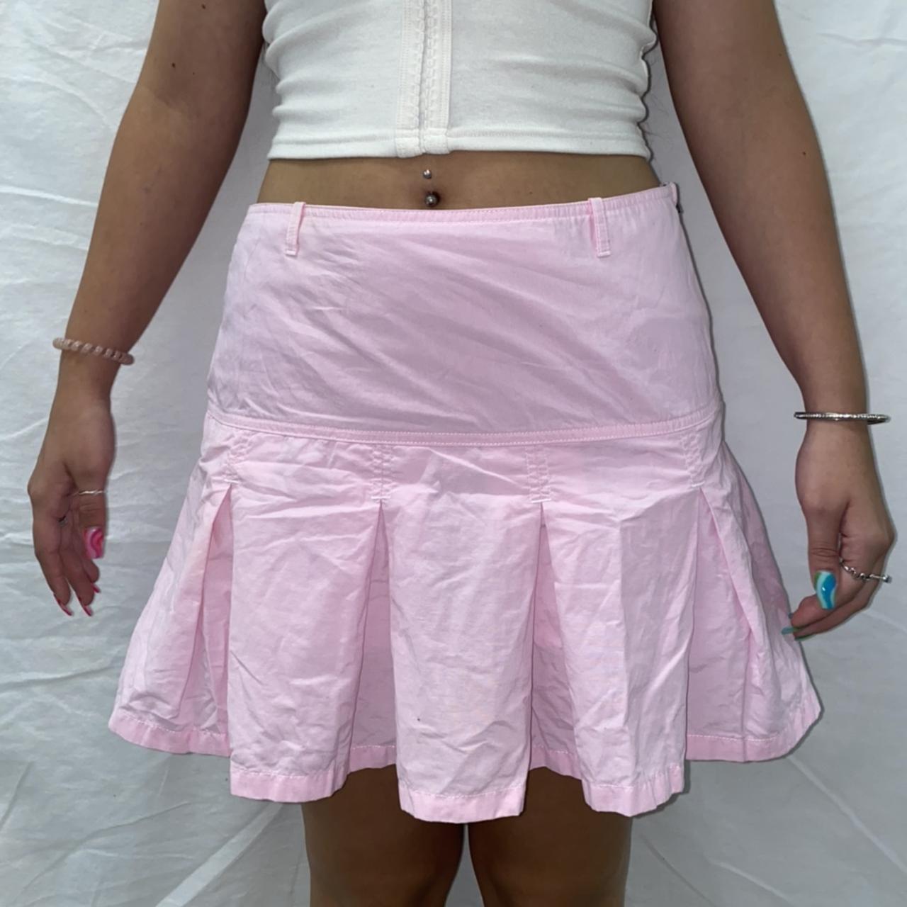 bubblegum pink pleated mini skirt by personal