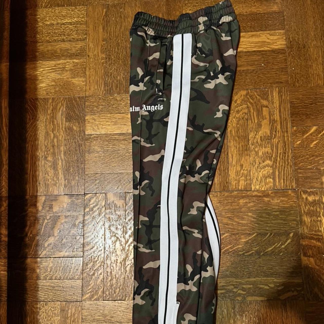 Rare Palm Angels Camouflage Track Pants Size SMALL... - Depop
