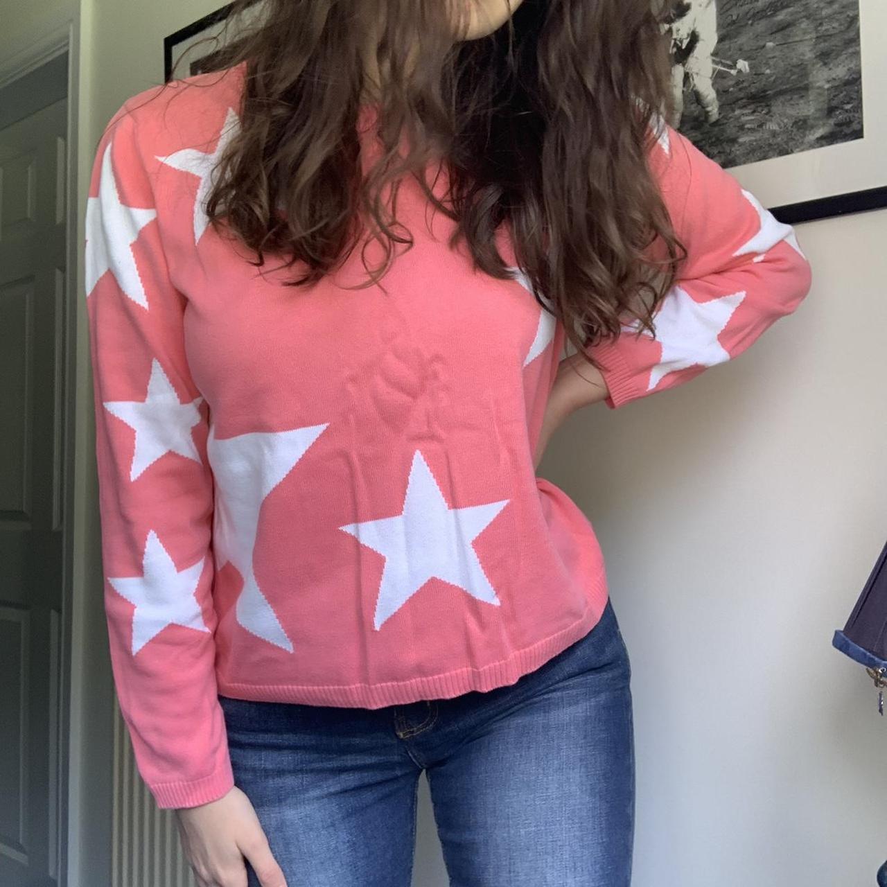 Pink jumper hotsell with stars