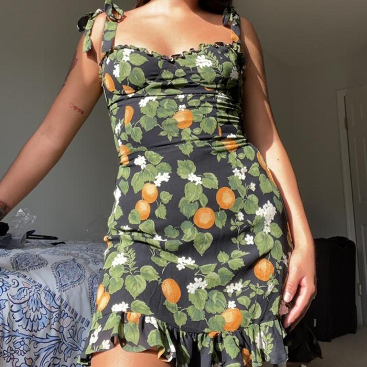 Reformation Christine Clementine Dress Never worn! Depop