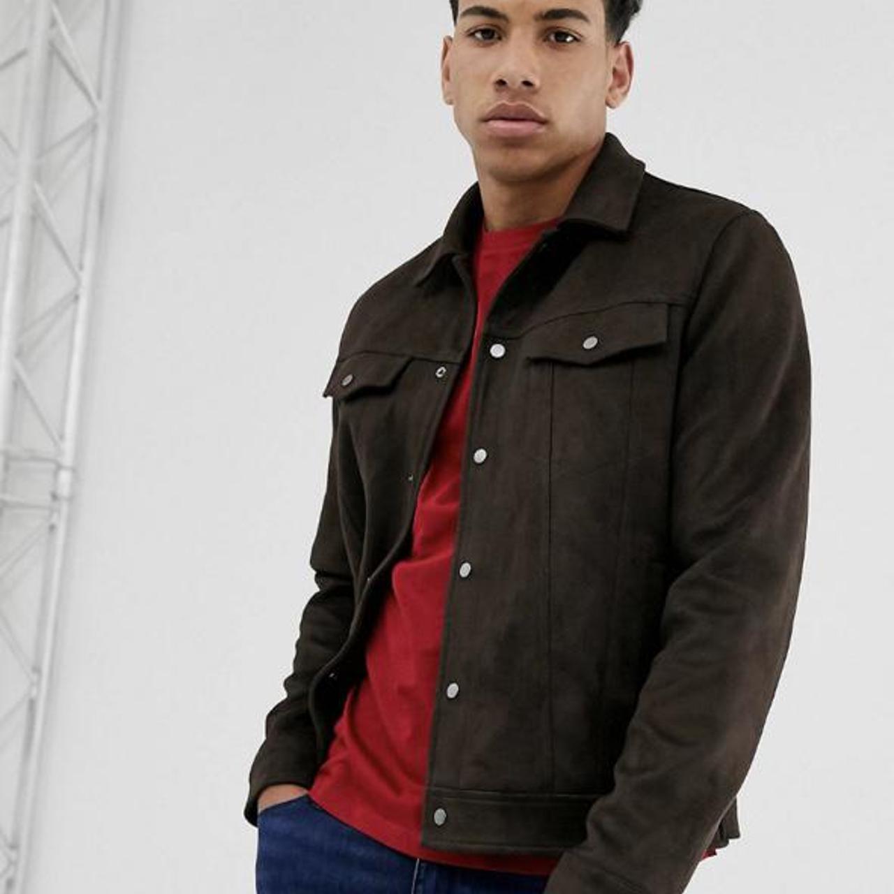 faux suede western jacket