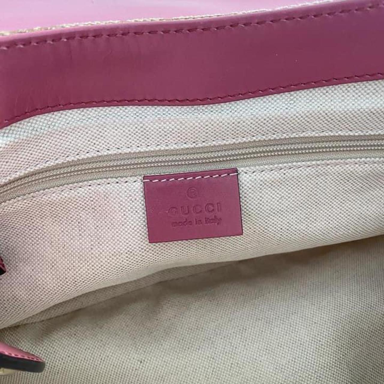 Gucci Women's Pink and Tan Bag | Depop