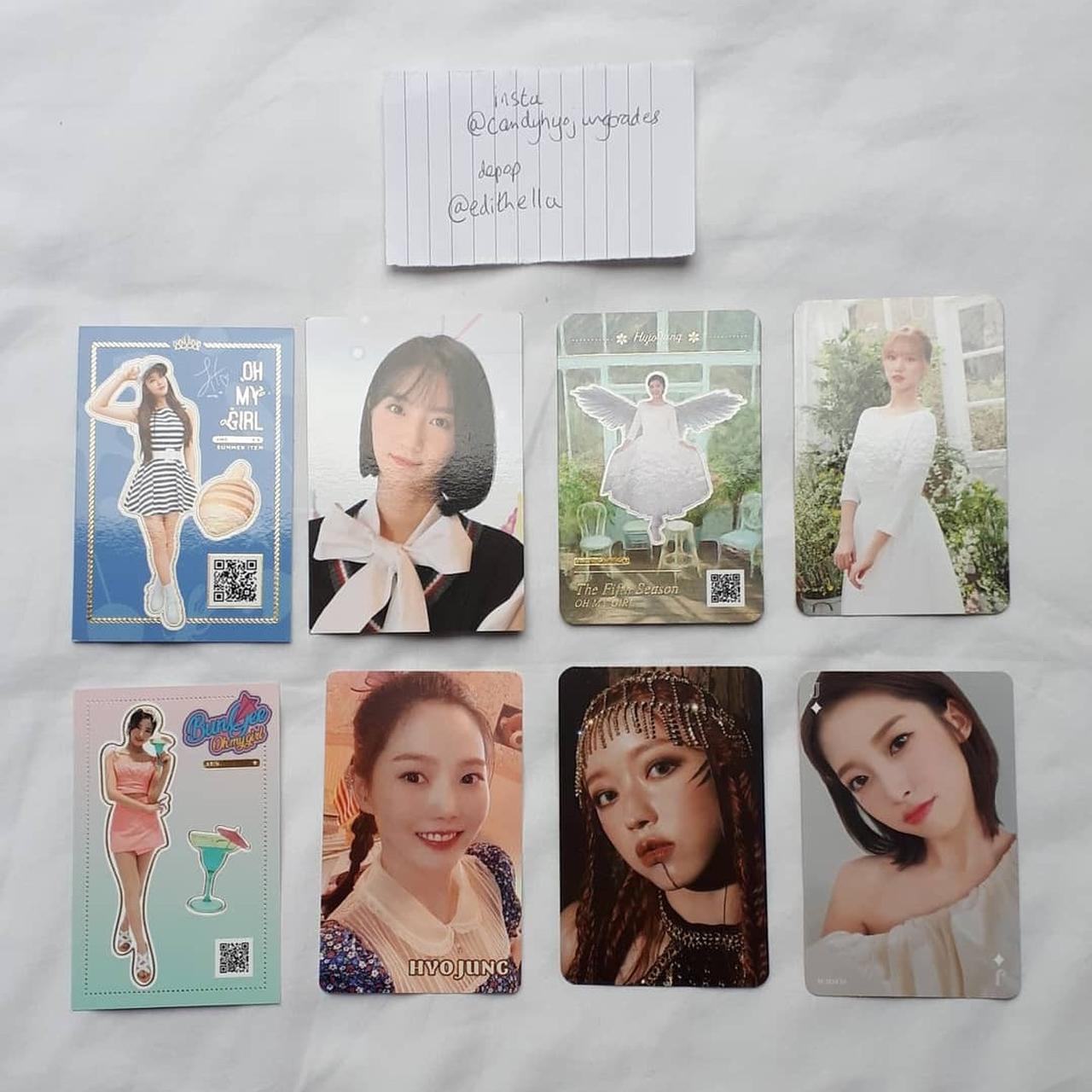 oh my girl photocards, jiho a-ing trade only to...