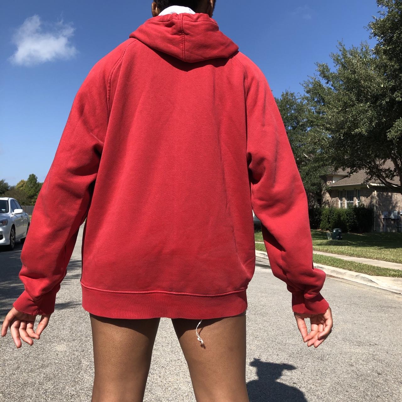 nike red hoodie vintage