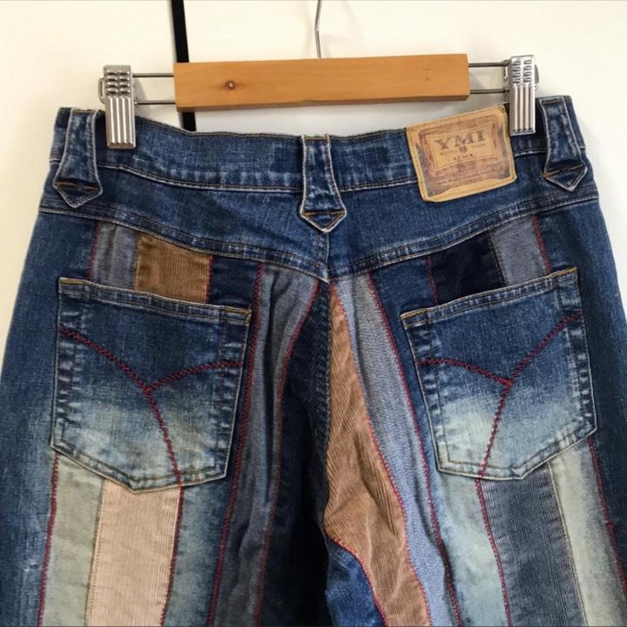 Patchwork Low Rise Bootcut Jeans Vintage vibes.... - Depop