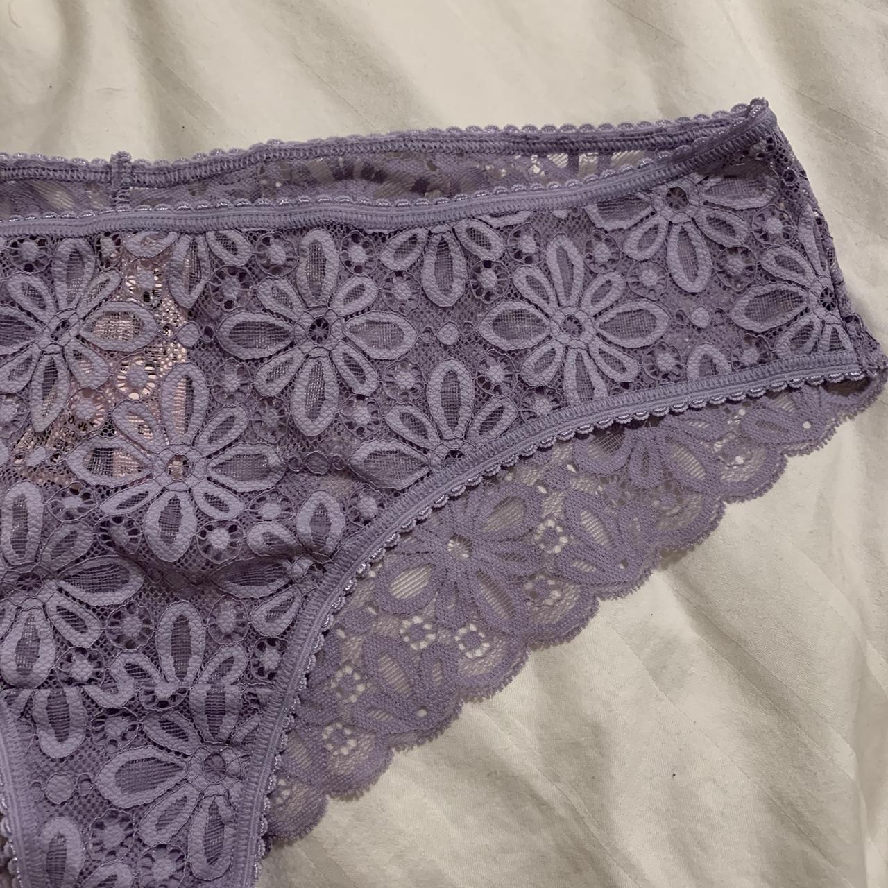 Victoria's Secret Lace Waist Cotton Cheeky Panty - Depop