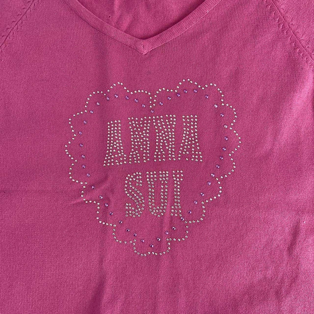 Supa cute Anna Sui pink top. not too sure if this is... - Depop