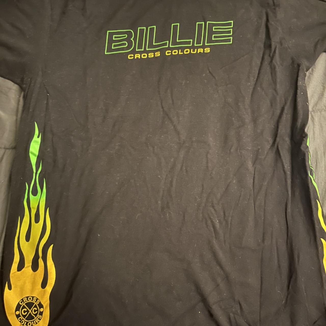 billie eilish cross colors shirt size L worn maybe... - Depop