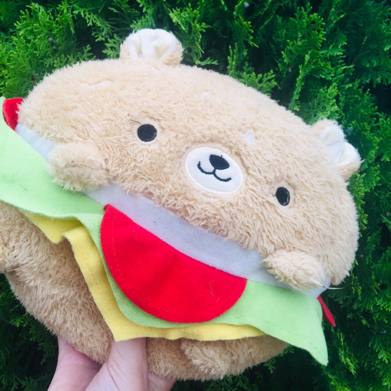 Bear hamburger shop plush