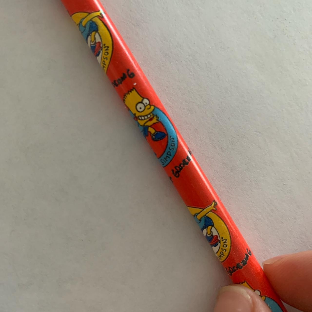 1990 Bart Simpson pencil! Never used. The eraser is... - Depop