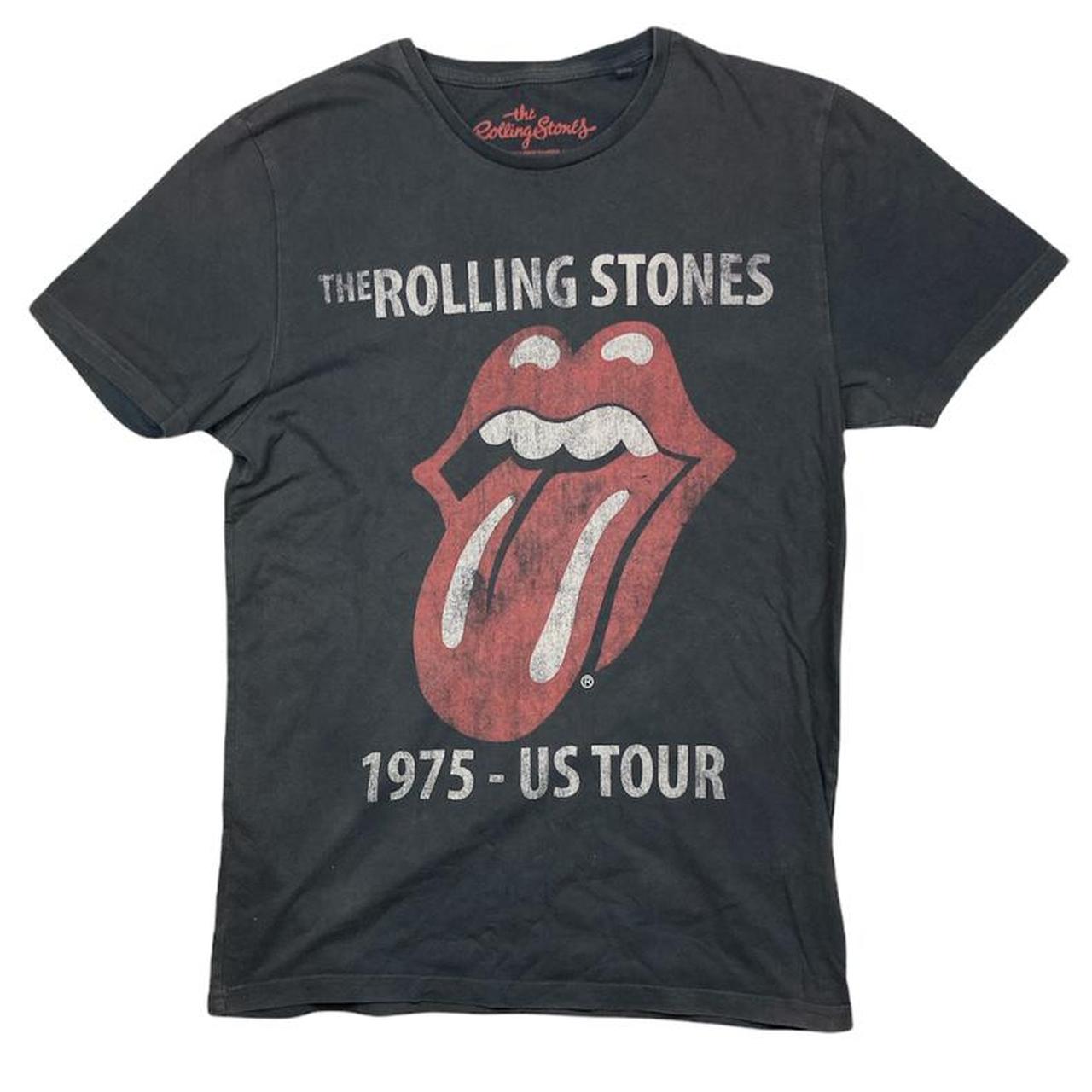 The Rolling Stones Tour T-Shirt Brown... - Depop