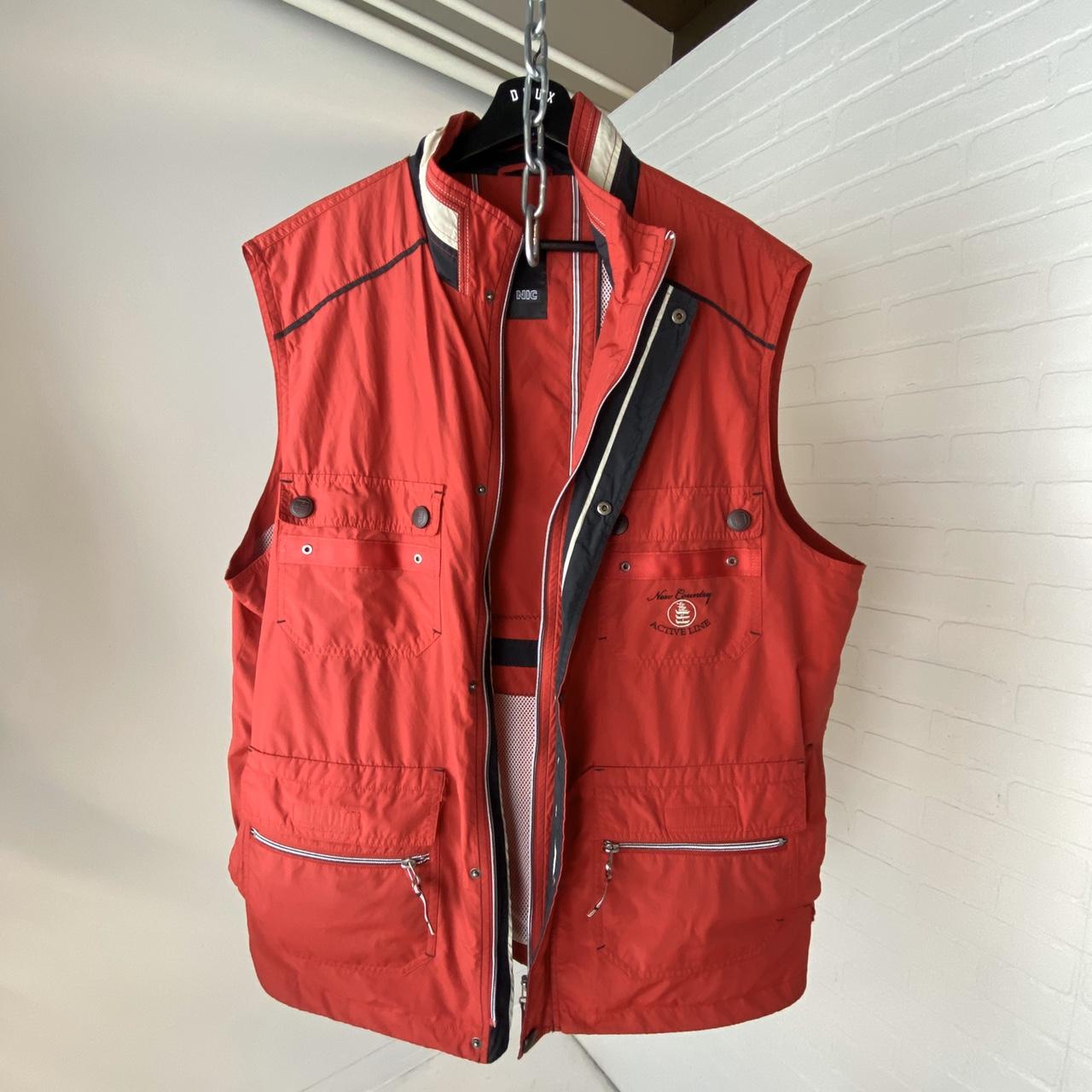 Red clearance cargo vest