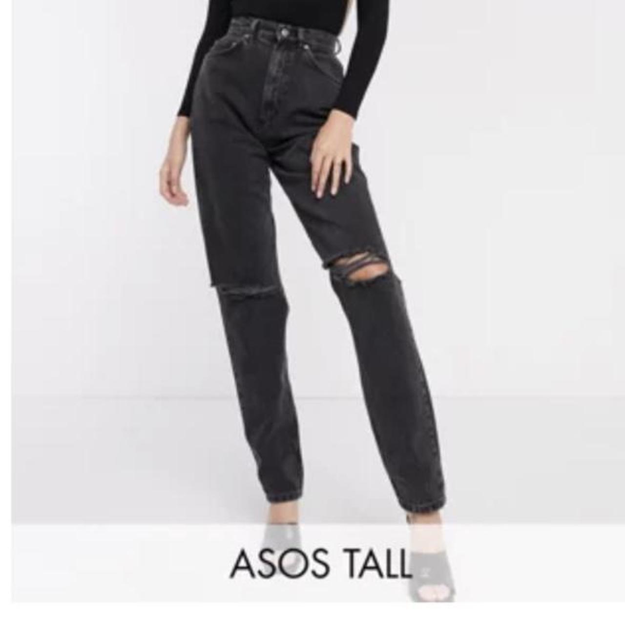 Black ASOS tall jeans Never worn because too small... Depop