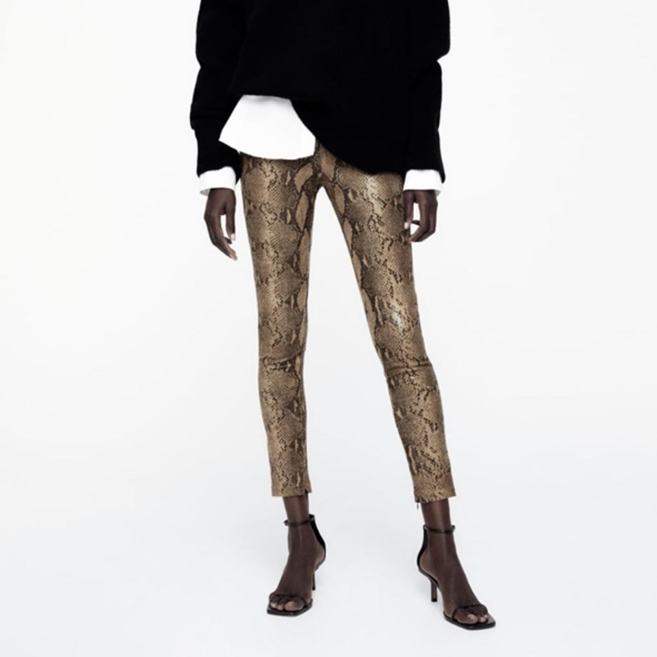 Snake leggings zara on sale