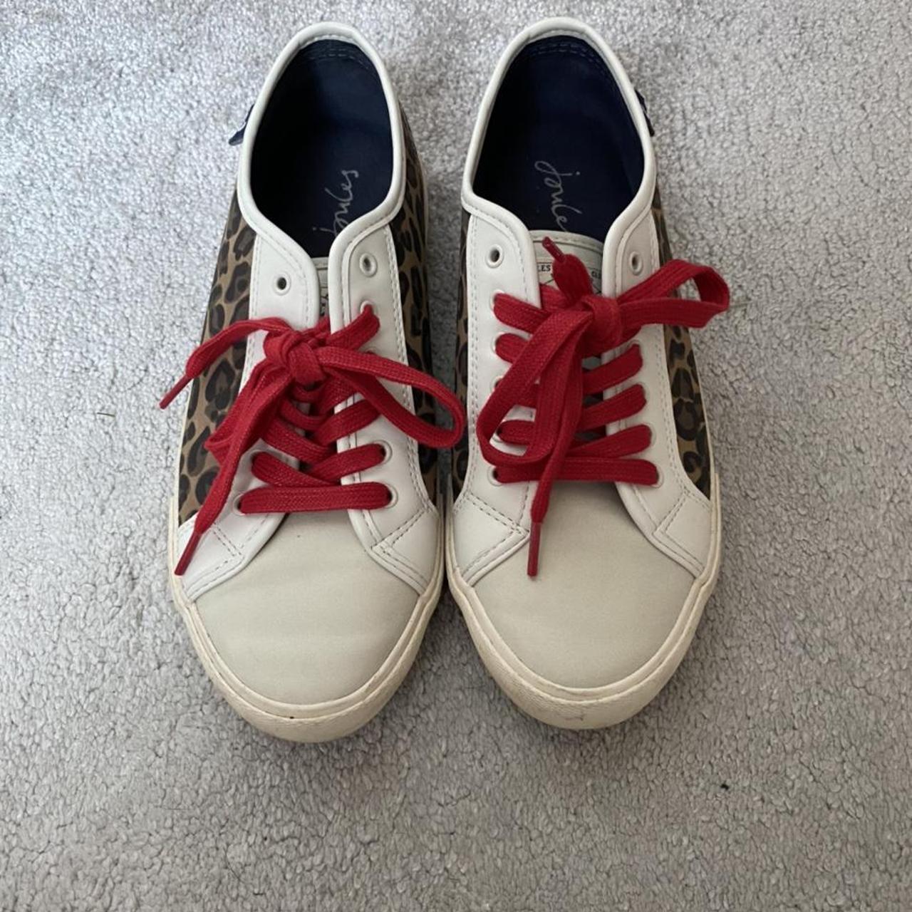 joules leopard print trainers
