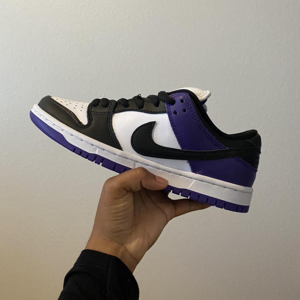 nike dunk low sb court purple