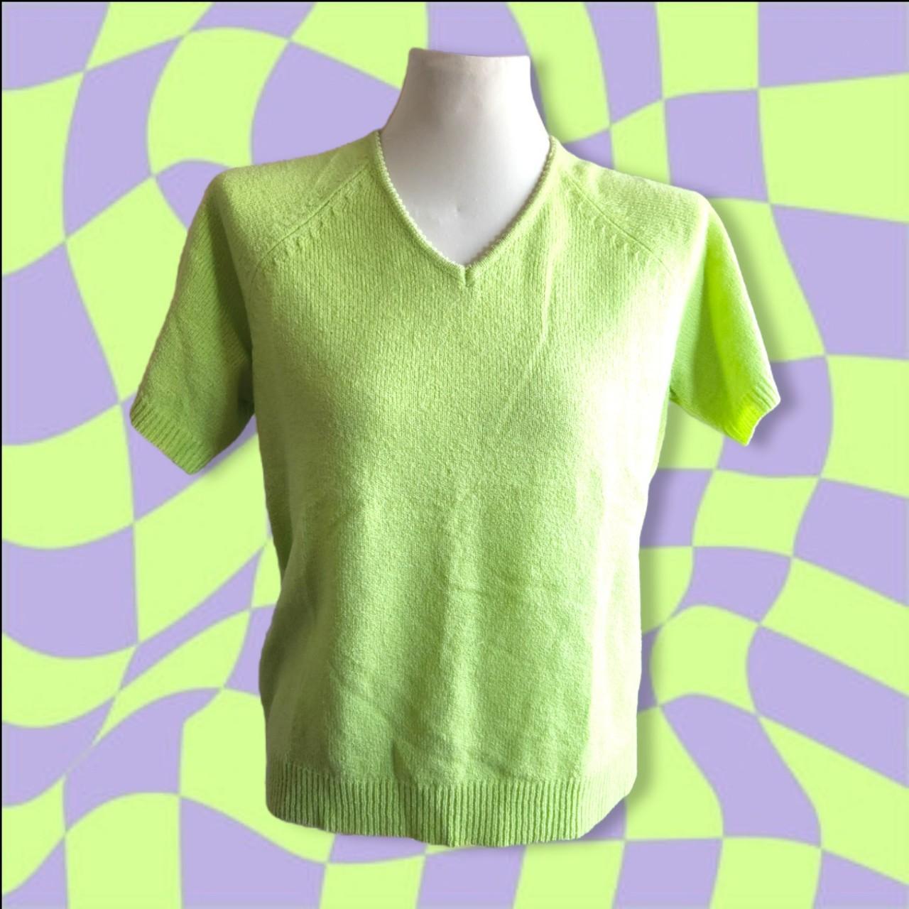 Lime green outlet sweater women's