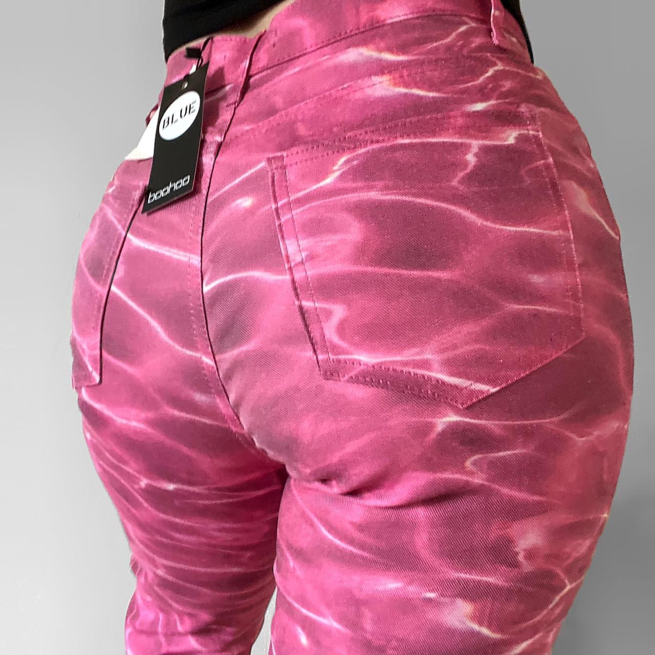 Boohoo Women's Pink Jeans Depop