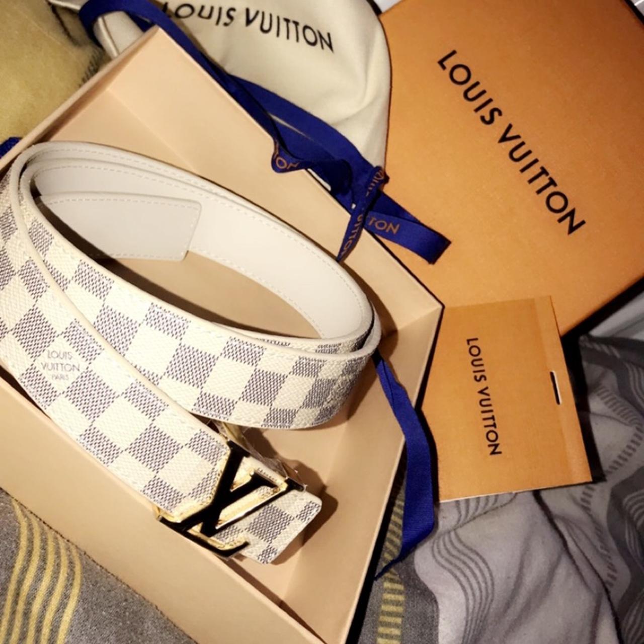 Louis Vuitton belt barely ever worn in very good - Depop