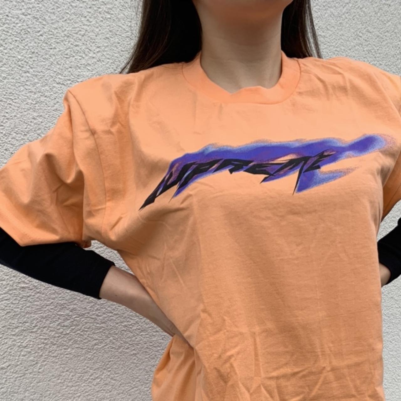 supreme wind tee peach