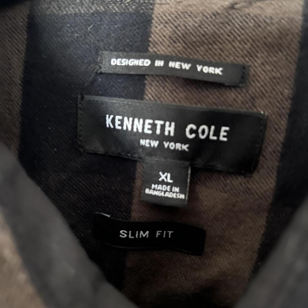 Kenneth Cole Men's Black and Brown Shirt (3)