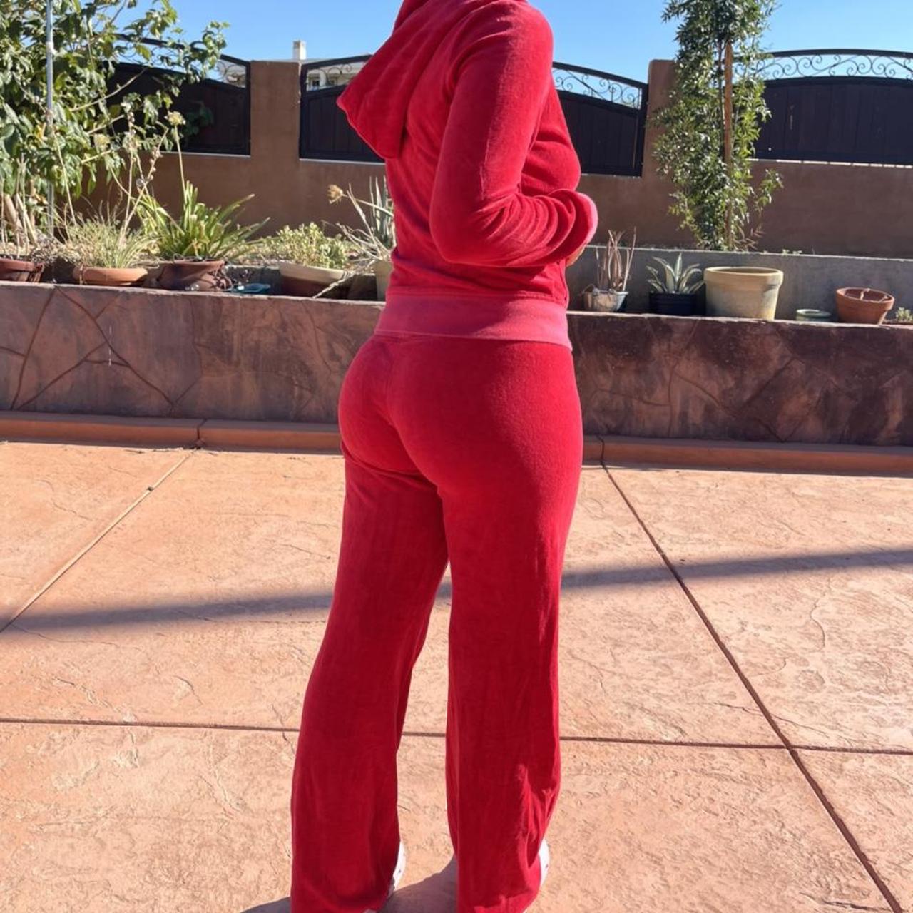 red juicy couture tracksuit