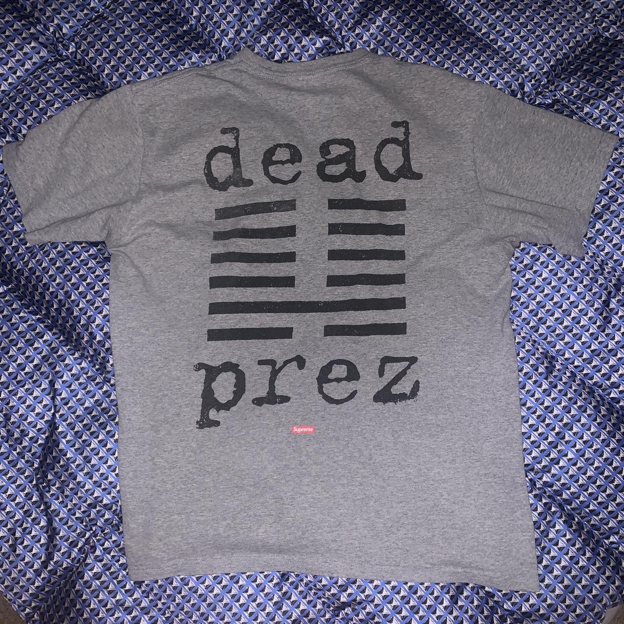 supreme dead prez t-shirt, heather grey / size M, like...