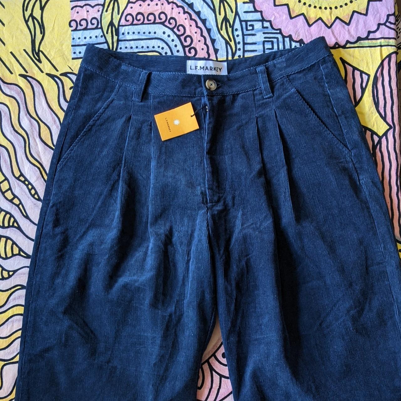 LF Markey Women's Navy Trousers | Depop