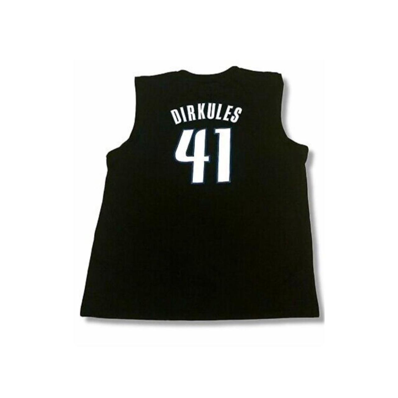 Buy NBA Men's Dallas Mavericks Dirk Nowitzki Black-Black-White