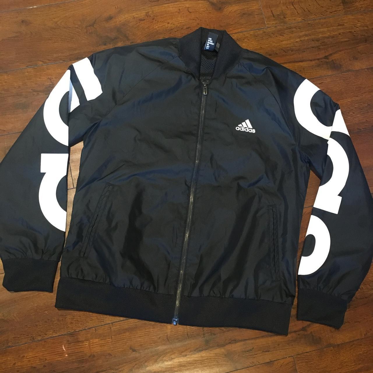 Adidas Women's Black Jacket Depop