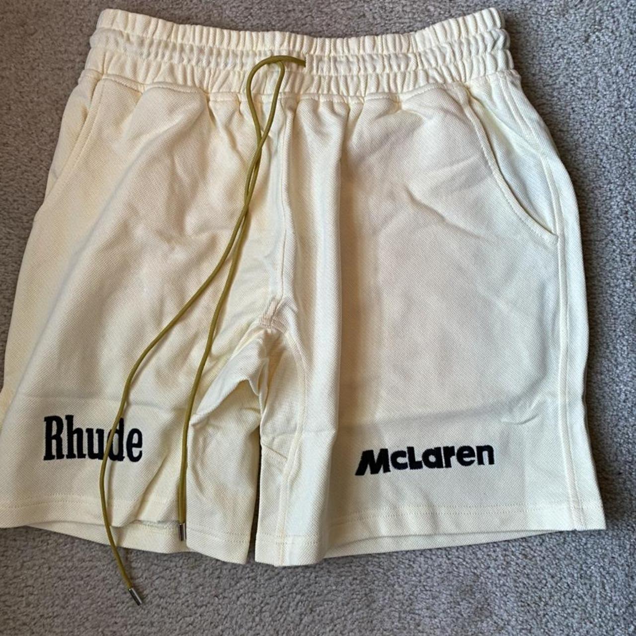 RHUDE X MCLAREN shorts Size XL BRAND NEW with... - Depop