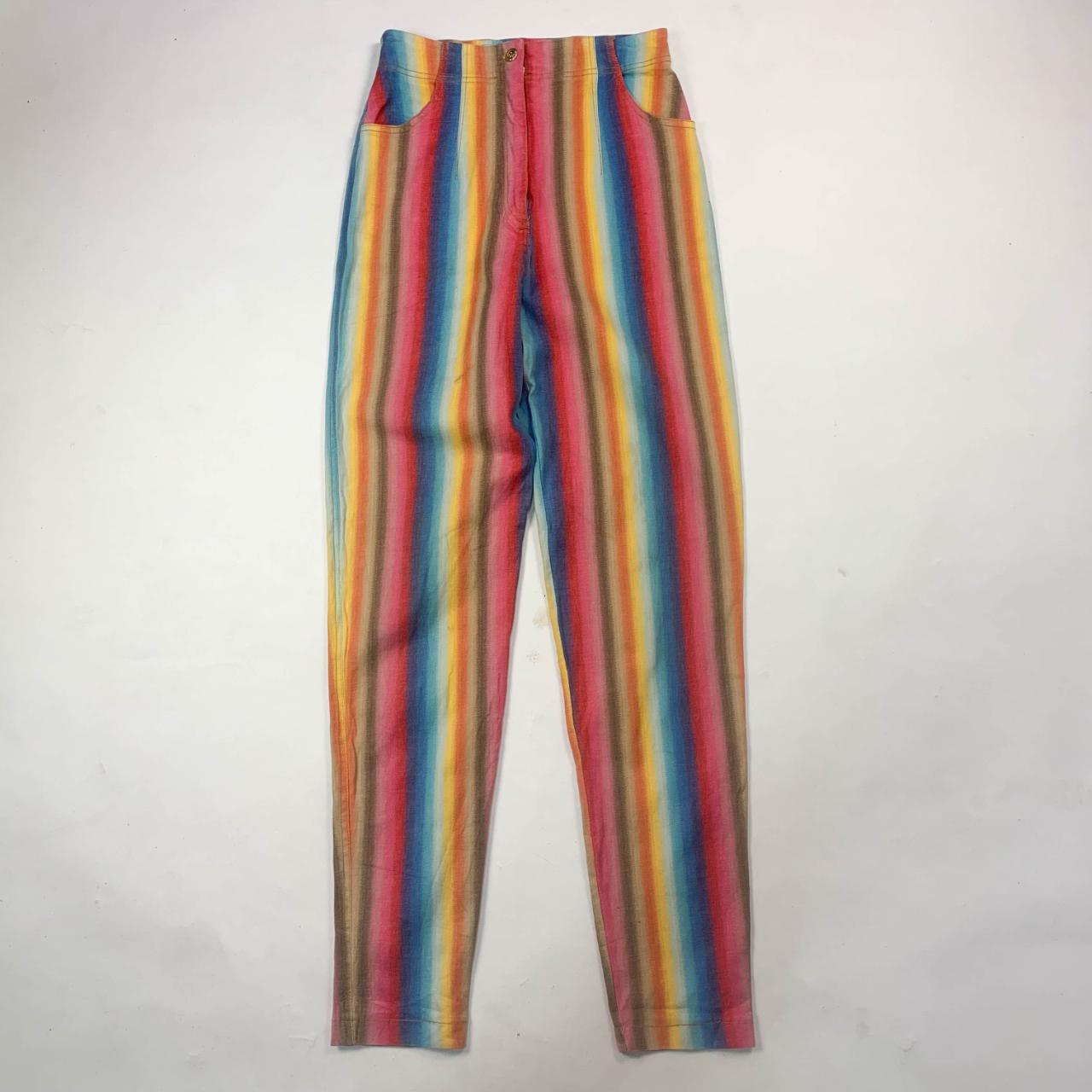 Vintage rainbow high waisted mom jeans The... - Depop